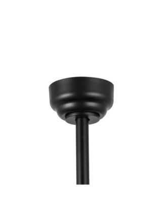 Lucas 52" 3-Light Rustic Industrial Iron, Wood, Seeded Glass Mobile-App, Remote-Controlled LED Ceiling Fan