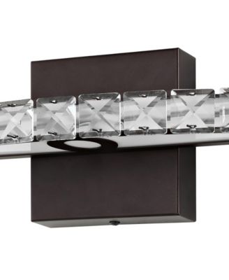Alyson 18" 1-Light Bohemian Industrial Iron, Acrylic Integrated LED Vanity Light