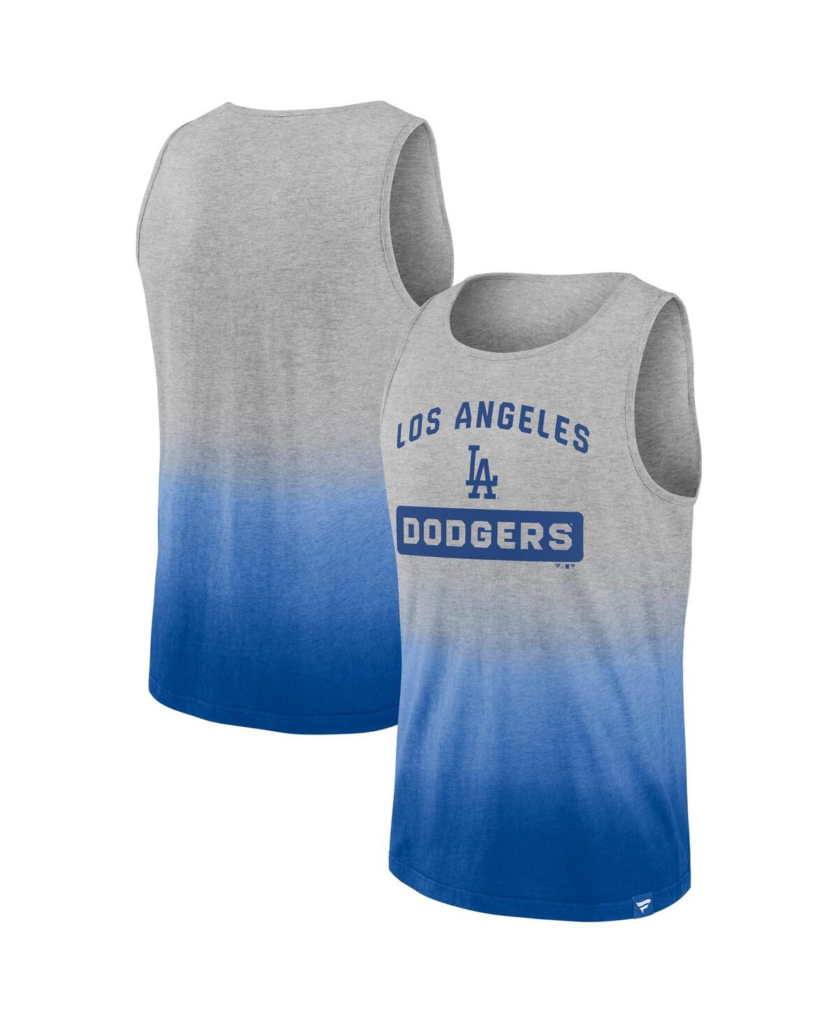 Fanatics Branded Gray/royal Los Angeles Dodgers Our Year Tank Top In Gray,royal