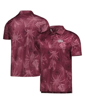 Men's Maroon Montana Grizzlies Palms Team Polo Shirt