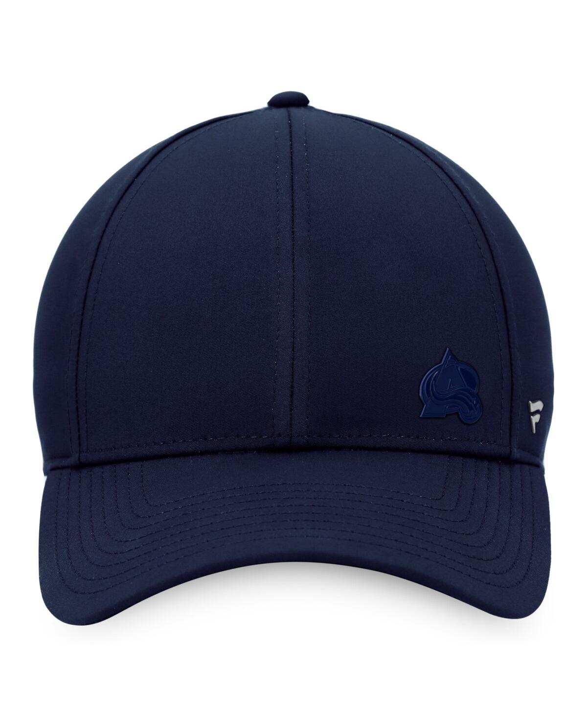 Shop Fanatics Women's  Navy Colorado Avalanche Authentic Pro Road Structured Adjustable Hat