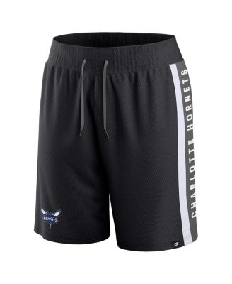 Men's Black Charlotte Hornets Referee Iconic Mesh Shorts
