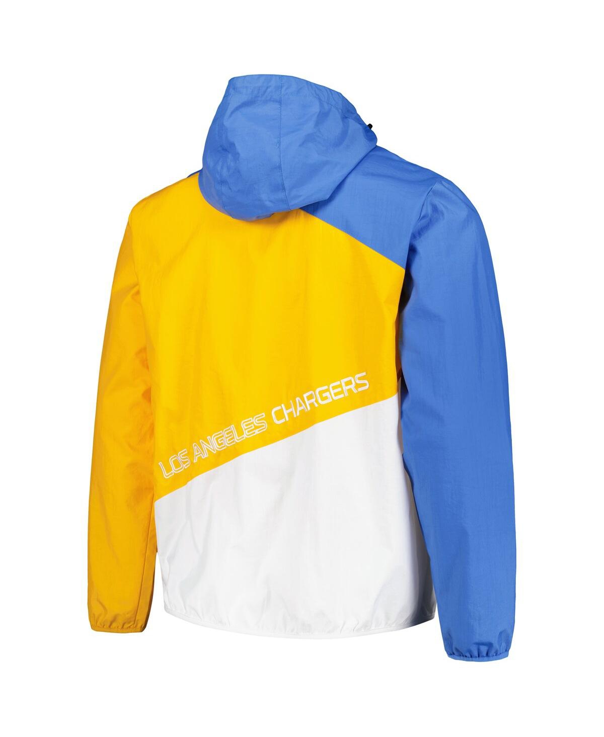 Shop Tommy Hilfiger Men's  Powder Blue, Gold Los Angeles Chargers Bill Full-zip Jacket In Powder Blue,gold