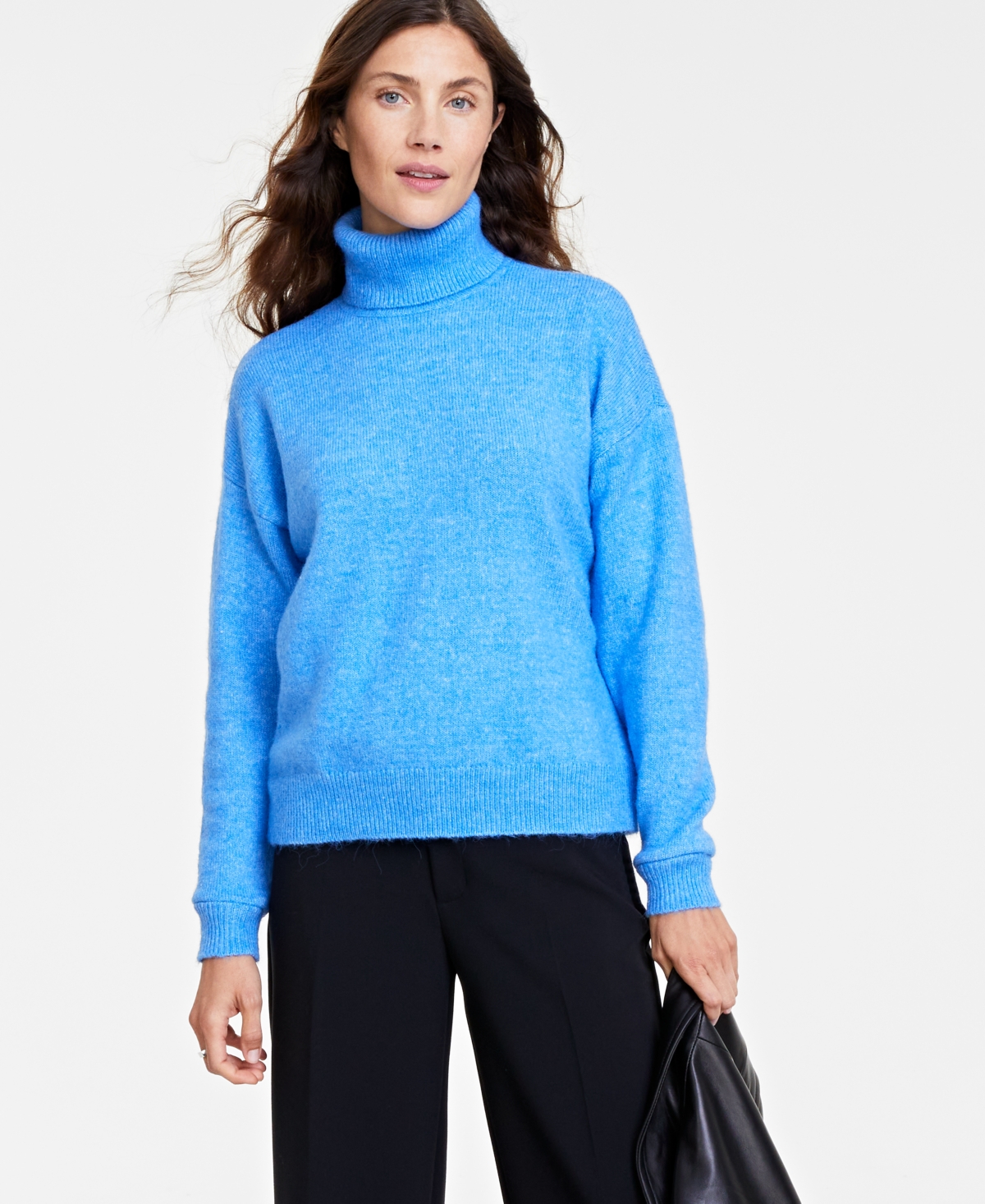 On 34th Women's Turtleneck Sweater, Created For Macy's In Marina