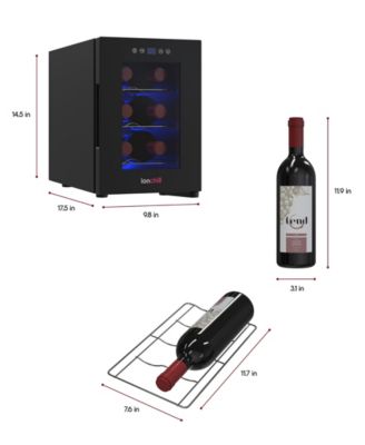 IonChill 6-Bottle Wine Cooler 13-Liter Mini Fridge