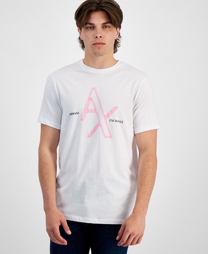 A|X Armani Exchange Men's Neon Logo Graphic T-Shirt, Created for Macy's ...