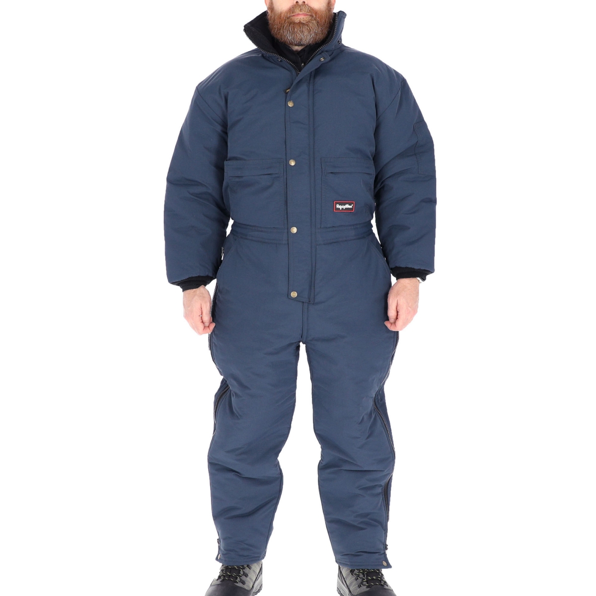 Men's ChillBreaker Insulated Coveralls with Soft Fleece Lined Collar - Navy