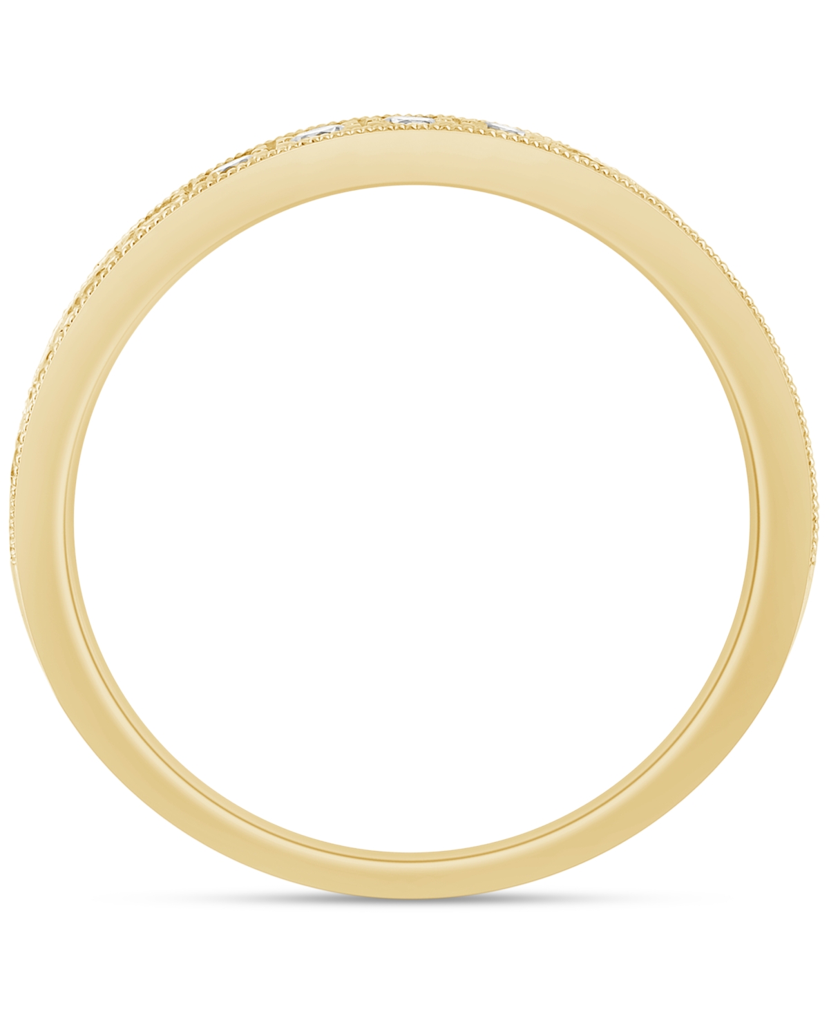 Diamond Milgrain Band (1/2 ct. t.w.) in 14k White or- Yellow Gold