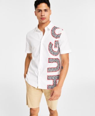 Hugo Boss - Men's Relaxed-Fit Ebor Logo Shirt