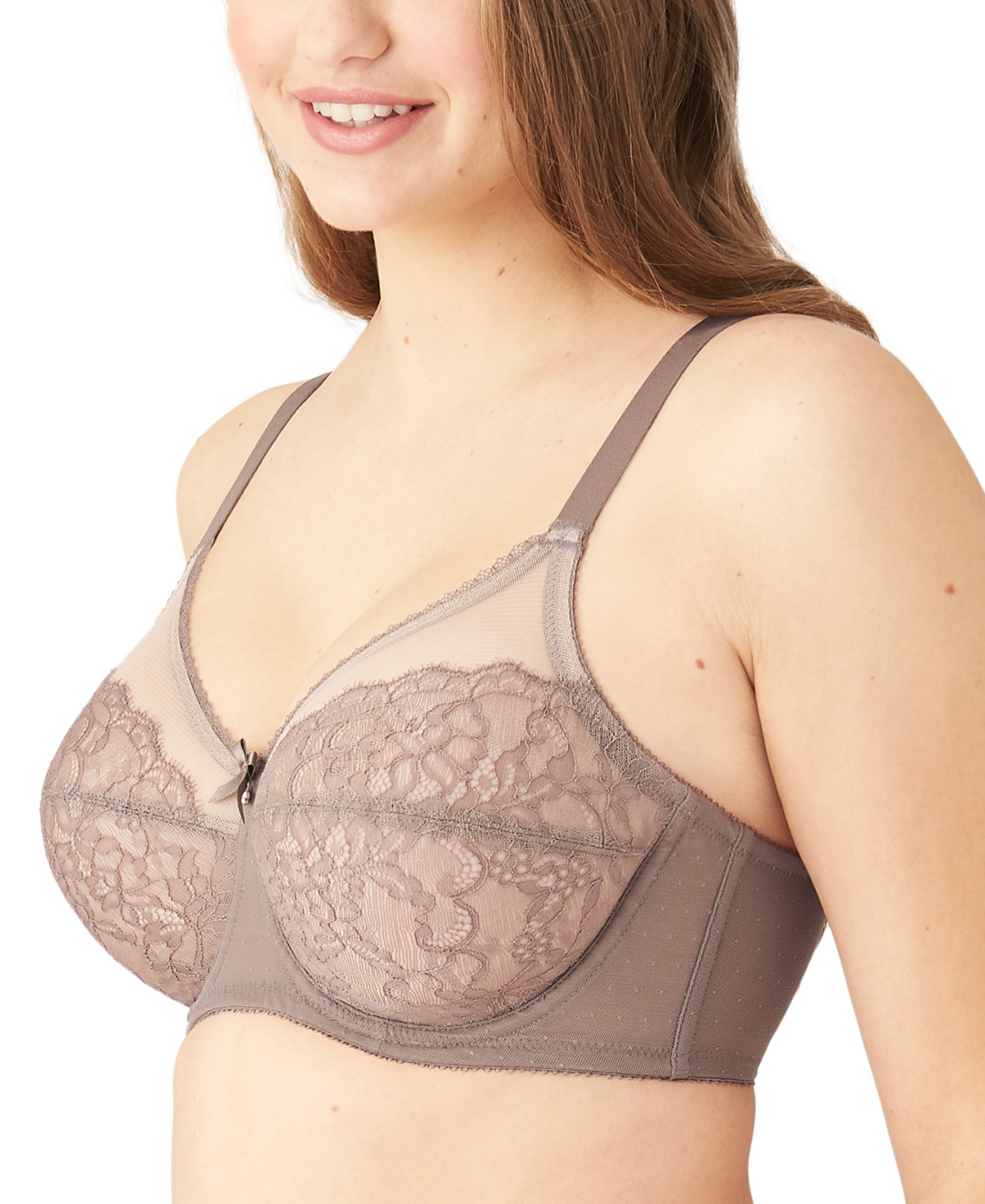 Wacoal Retro Chic Full-figure Underwire Bra 855186, Up To J Cup In Cappucino (nude 1)