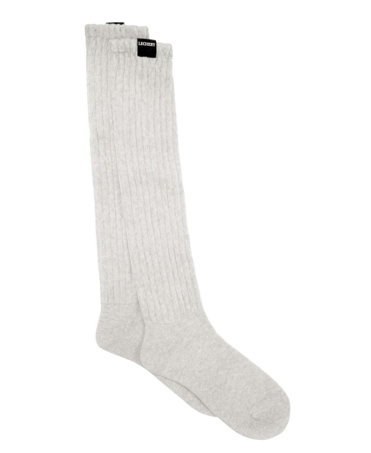 Shop Lechery Unisex European Made Scrunch Socks In Gray