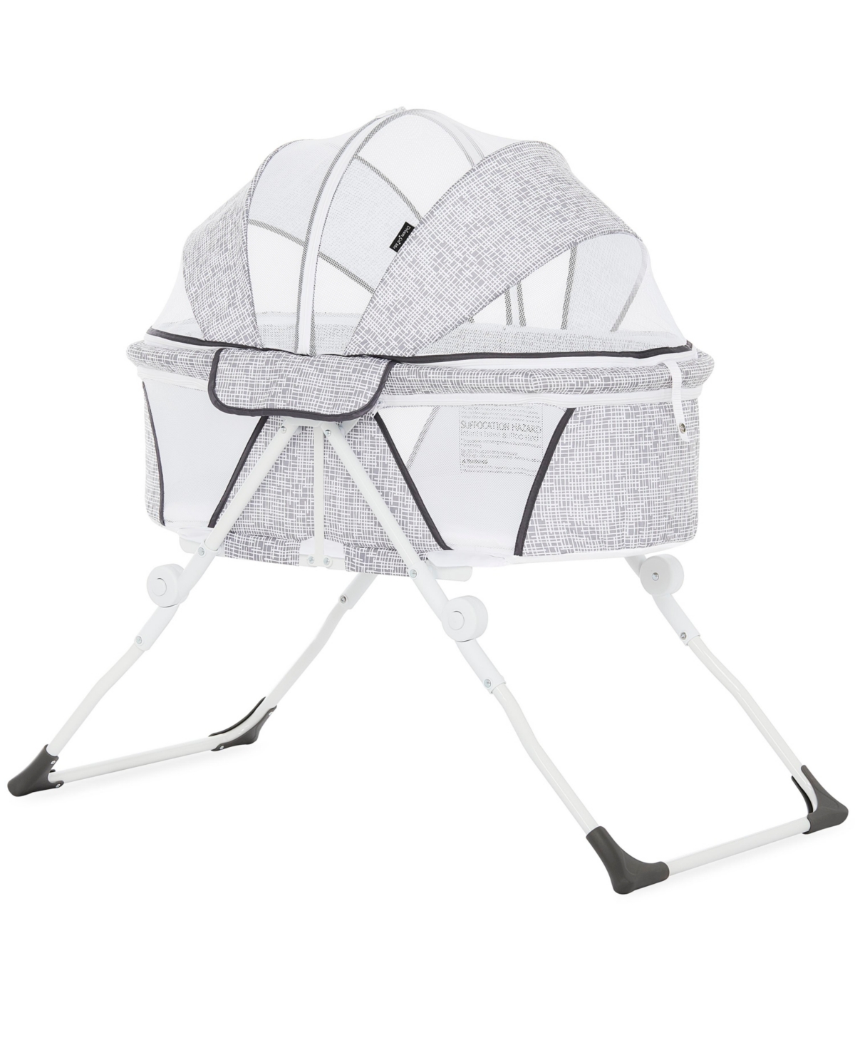 Dream On Me Karley Plus Portable Bassinet With Removable Canopy And Folding Legs