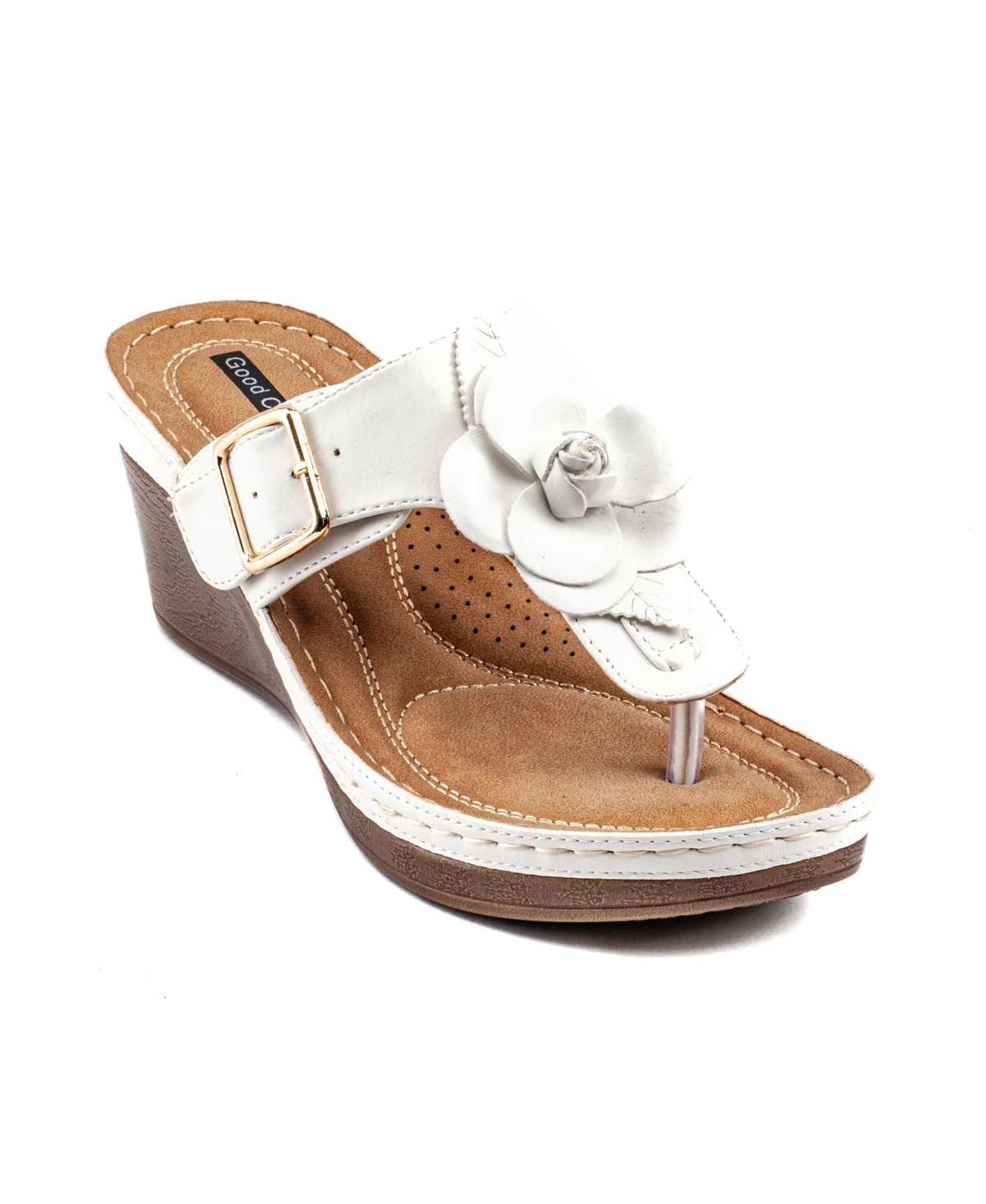 Gc Shoes Women's Flora Rosette Wedge Sandals