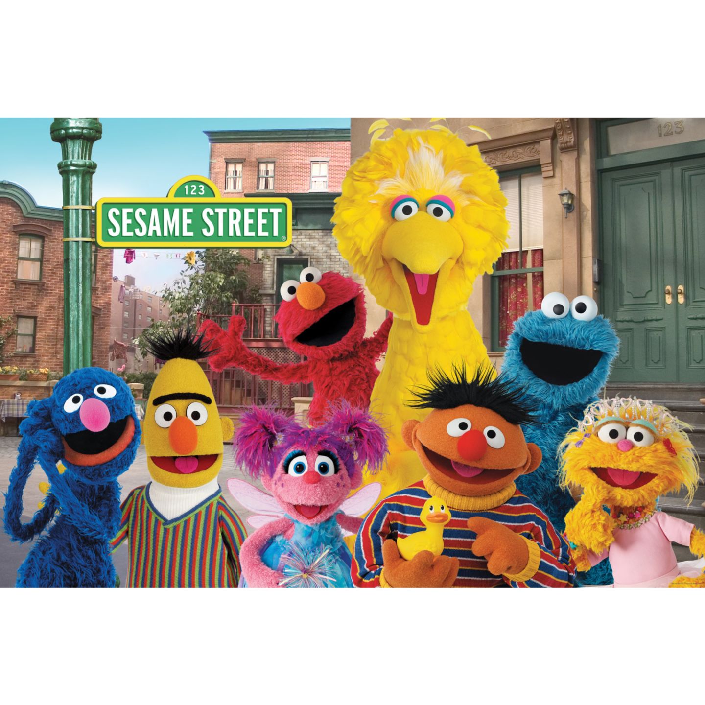 Детский пазл MasterPieces Puzzles MasterPieces Sesame Street - Best Friends 36 Piece Floor Jigsaw Puzzle — фото 2