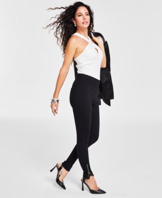 Women's Mid Rise Skinny-Leg Jeans with Ankle Zip, Created for Macy's