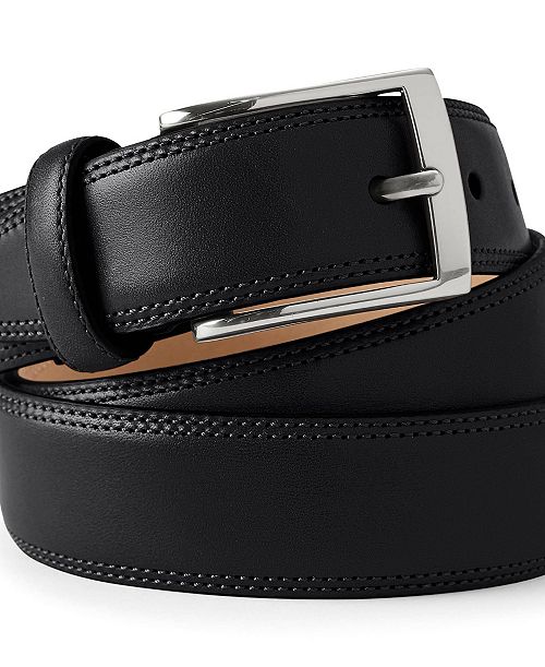 alfani Lands' End Men's Classic Leather Chino Belt Men's Fashion & Accessories