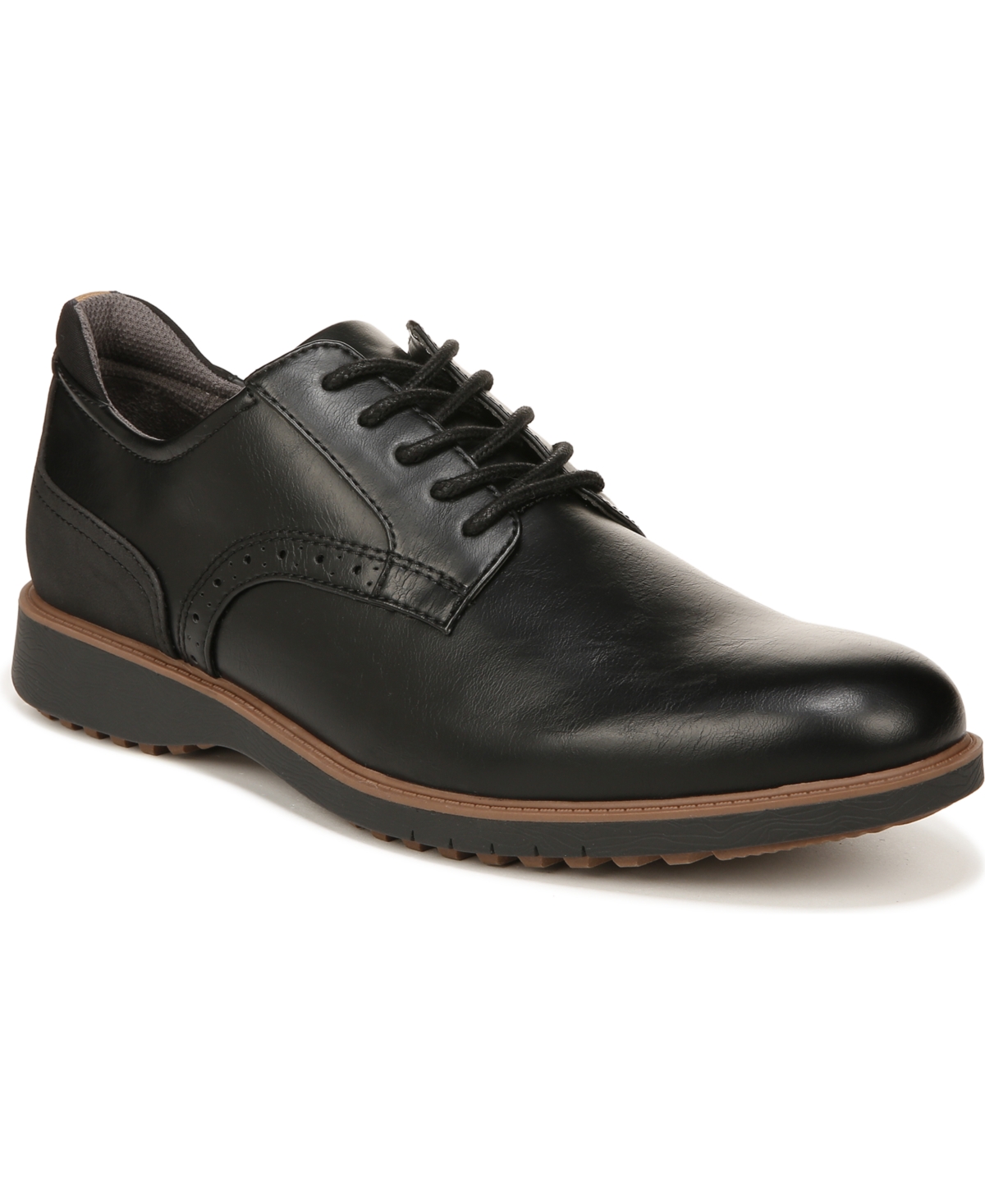 Men's Sync Up Lace Up Oxfords - Black Synthetic Polyurethane