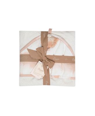 Baby Girls Parker Cotton Neutral Hooded Bath Towel
