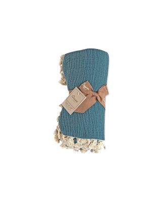 Baby Boys 6 Layer Muslin Tassel Blanket