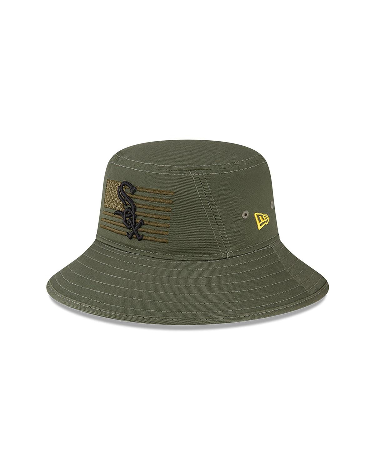 New Era Green Chicago White Sox 2023 Armed Forces Day Bucket Hat In Green