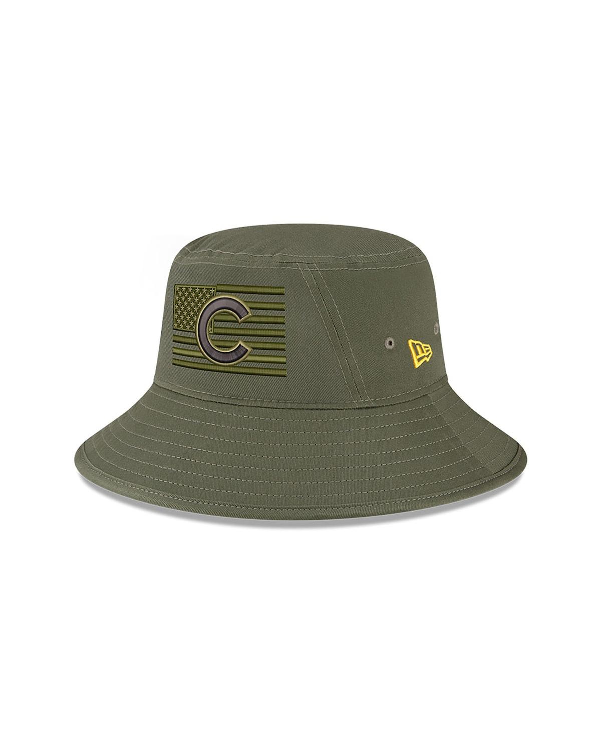 Shop New Era Men's  Green Chicago Cubs 2023 Armed Forces Day Bucket Hat