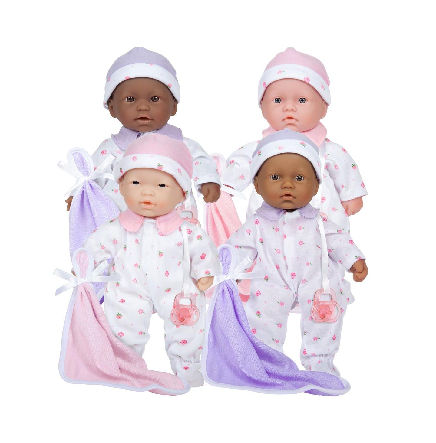 Детские куклы JC TOYS Lots to Love Babies 11" Soft Body Baby Doll, 4-Piece Set, Ages 12 Months+ — фото 1