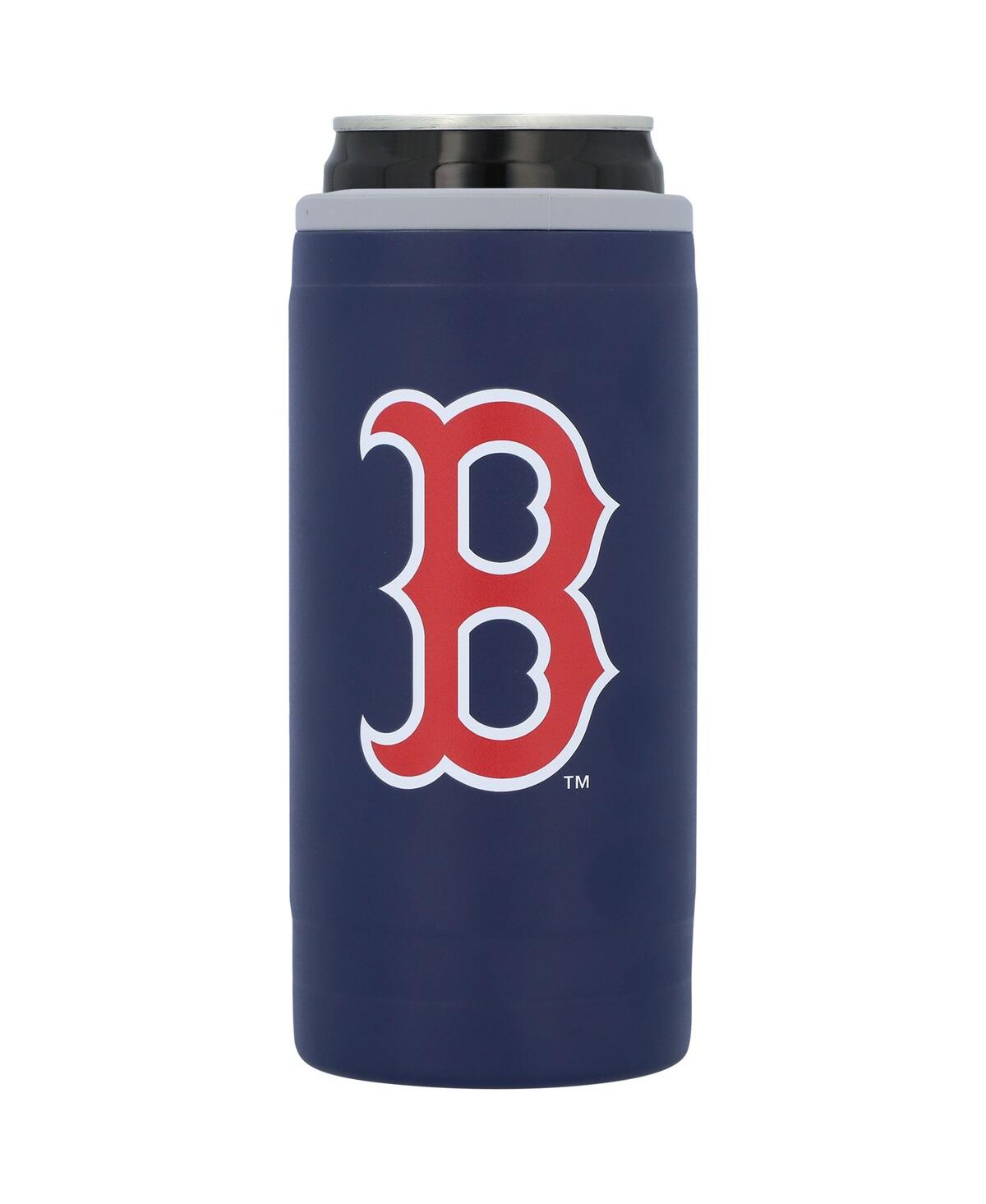 Logo Brands Boston Red Sox 12 oz Flipside Powdercoat Slim Can Cooler In Navy