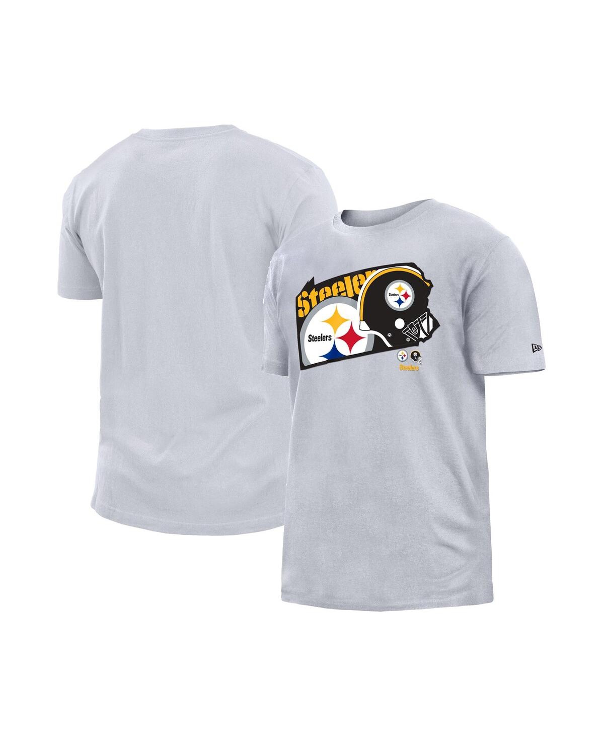 New Era Men's  White Pittsburgh Steelers Gameday State T-shirt