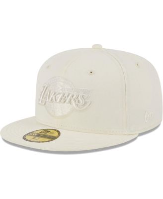 Men's New Era White Los Angeles Lakers Spring Color Pack 59FIFTY Fitted ...