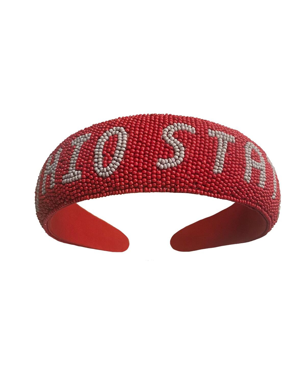 Women's Ohio State Buckeyes Minerva Hand Beaded Headband - Red