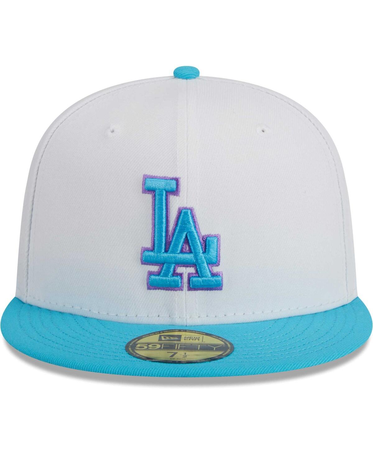 New Era Men's  White Los Angeles Dodgers Vice 59fifty Fitted Hat In White