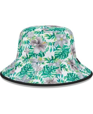 Men's White Las Vegas Raiders Botanical Bucket Hat