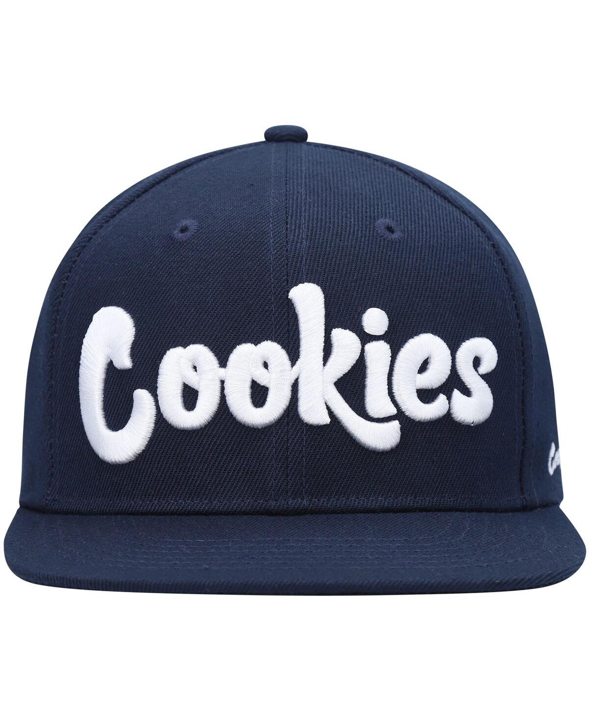 Shop Cookies Men's  Navy Original Mint Snapback Hat