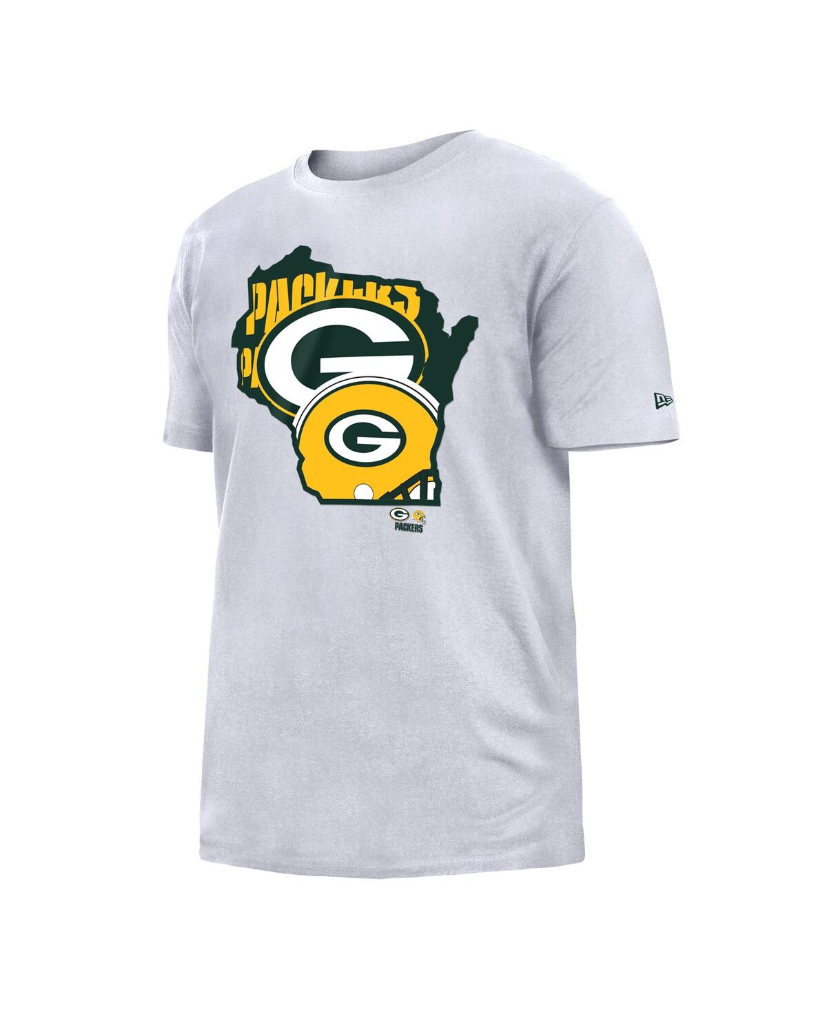 NEW ERA MEN'S NEW ERA WHITE GREEN BAY PACKERS GAMEDAY STATE T-SHIRT 