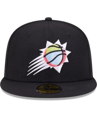Phoenix Suns Flexfit Hat – Men's S/M Or L/XL – Black Orange – NBA Licensed