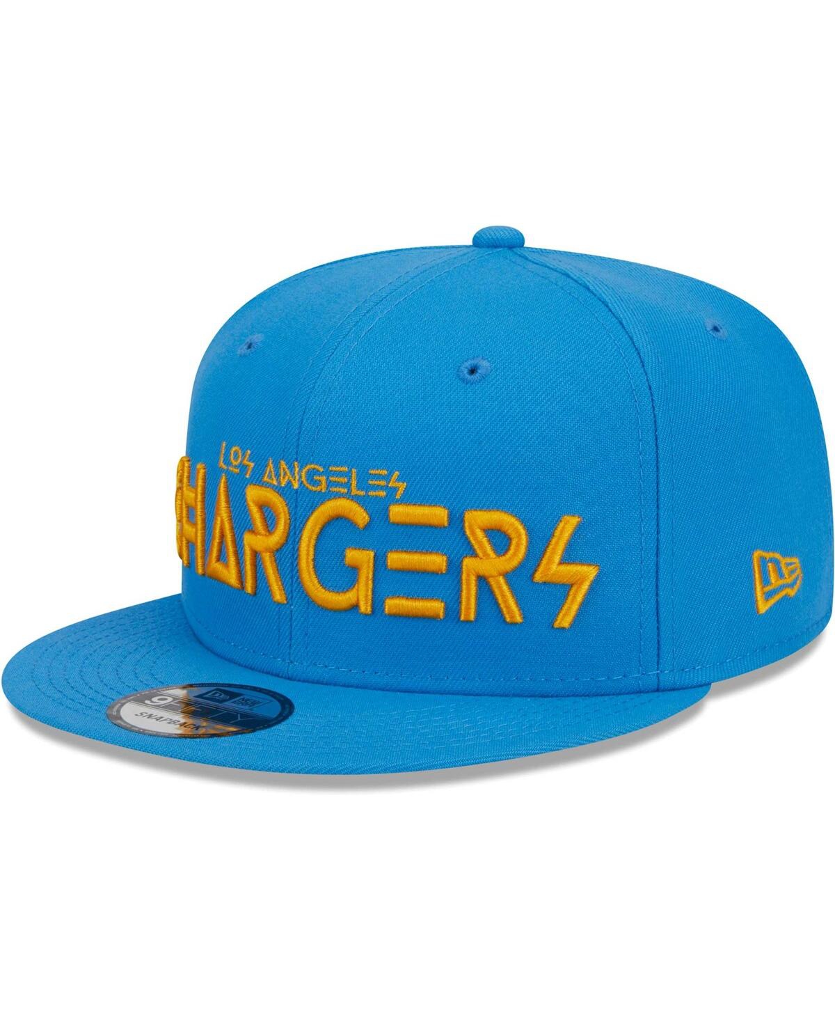 Men's New EraLos Angeles Chargers Word 9FIFTY Snapback Hat - Powder Blue