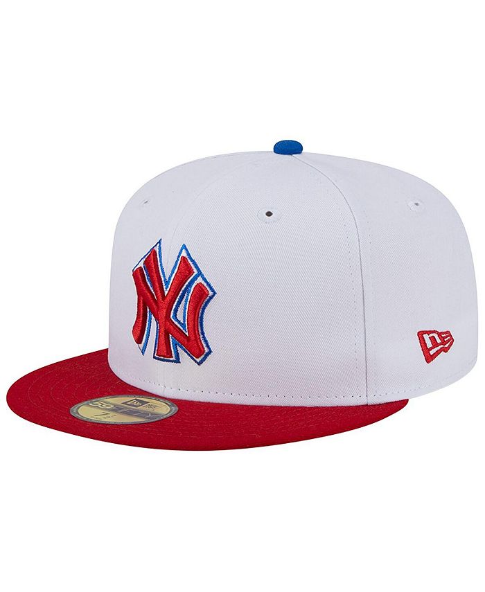 Red white and top blue yankee hat