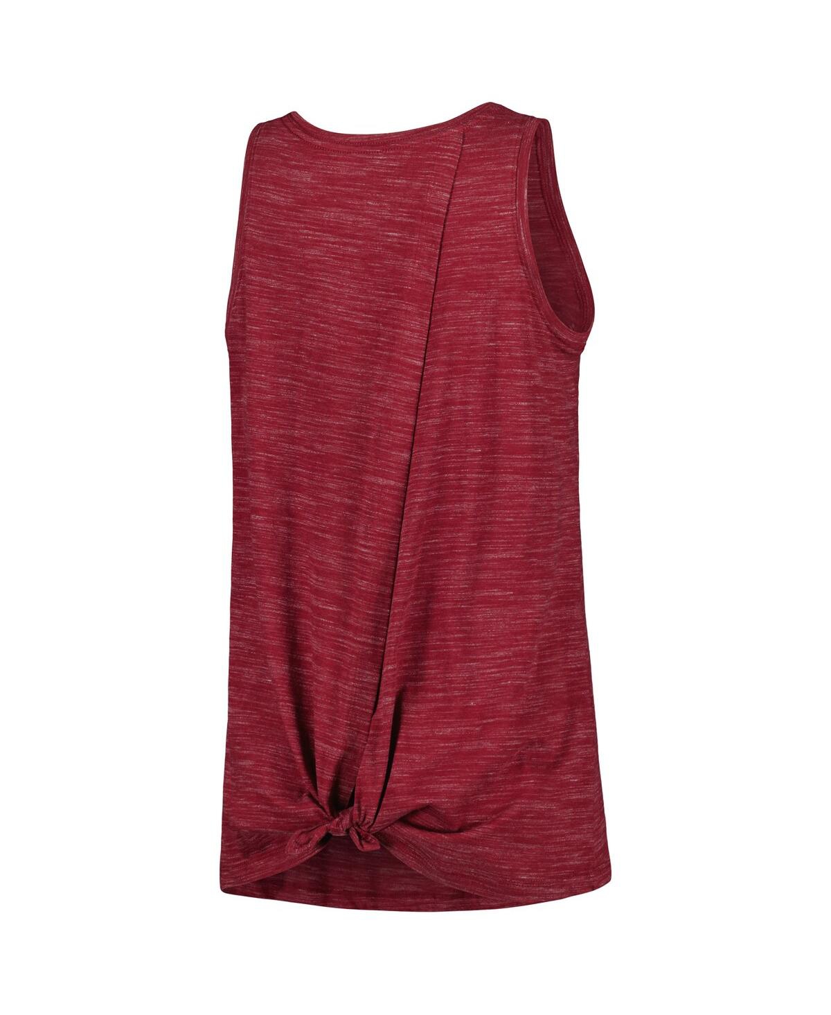 NEW ERA WOMEN'S NEW ERA BURGUNDY WASHINGTON COMMANDERS SPACE DYE TIE-BACK TANK TOP 