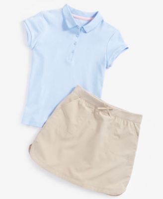 Little Girls Uniform Performance Scooter Shorts