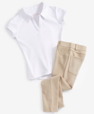 Little Girls Uniform Knit Jeggings