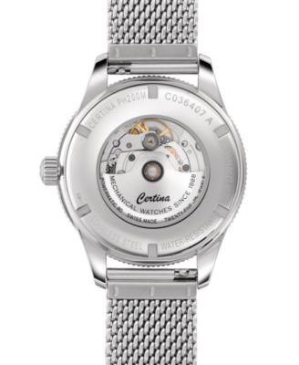 Men's Swiss Automatic DS PH200M Stainless Steel Mesh Bracelet Watch 43mm