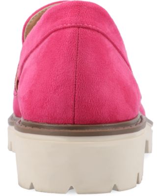 Journee Womens Kenly Medium and Wide Width Slip On Round Toe Loafer