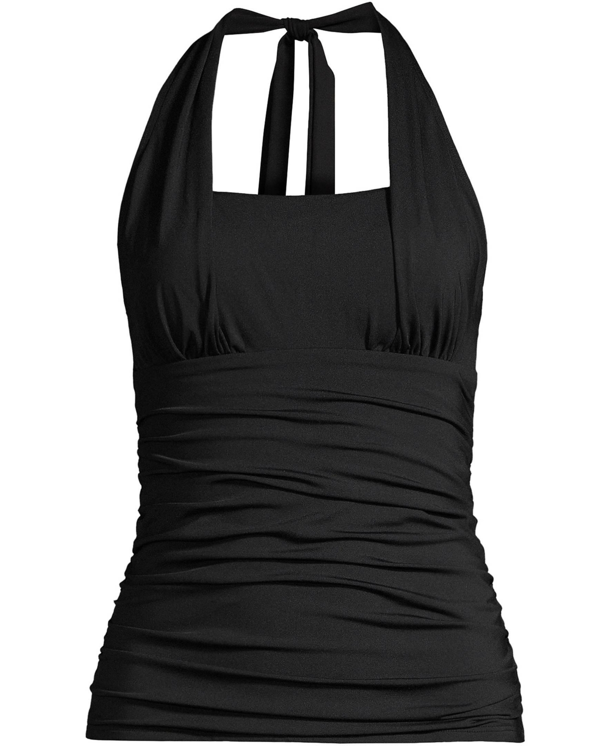 Lands' End Petite Square Neck Halter Tankini Swimsuit Top