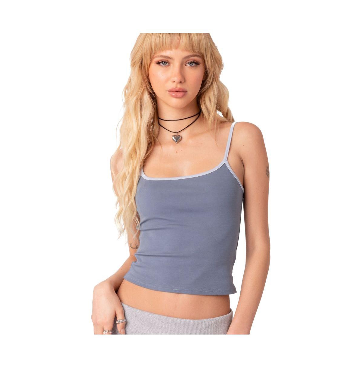 EDIKTED WOMEN'S SPAGHETTI TANK TOP