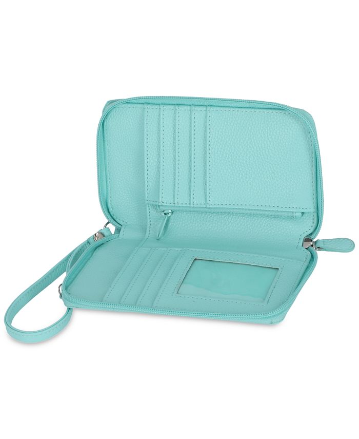 Giani Bernini Softy Leather Tech Crossbody Wallet, Created for Macy's