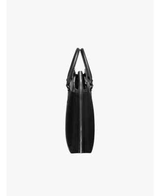 Men's Alpha Leather Trimmed Briefcase