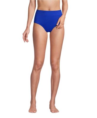 Lands End Women s Tummy Control High Waisted Bikini Swim Bottoms Macy s