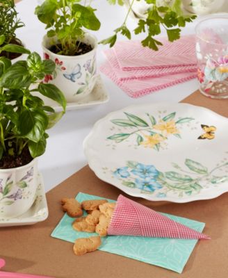 Butterfly Meadow Melamine Dinner Plates, Set of 4