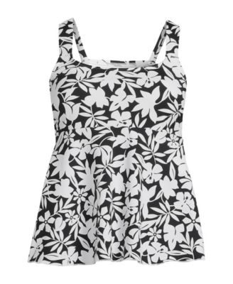 Women's DDD-Cup Flutter Scoop Neck Tankini Top