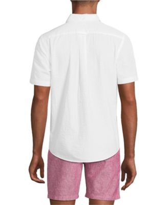 Men's Short Sleeve Seersucker Shirt